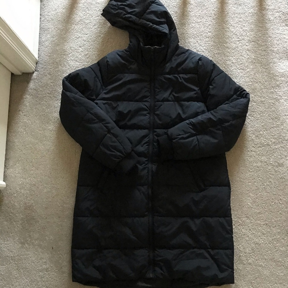 American Eagle Navy Blue Long Length Winter Coat.